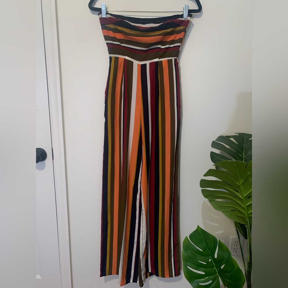 Striped jumpsuit